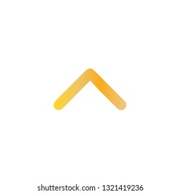 Gold arrow illustration.- vector