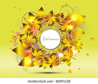 gold autumn background