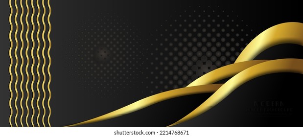 Gold Award Graphic Background and gradient colors. Elegant Glowing Shine Lines. Luxury Premium Corporate Abstract Design Template, Classic Shape Post, Central Screen Visual and suitable for website