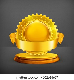 Gold award, vector