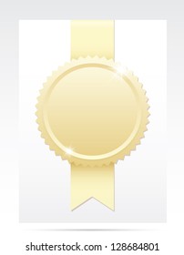 Gold award. Vector