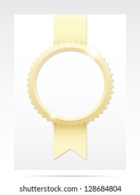 Gold award. Vector