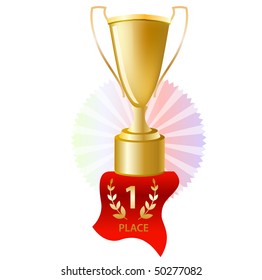  Gold award. Vector.