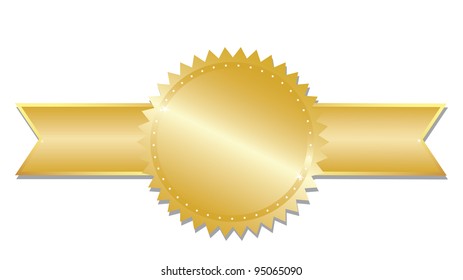 Gold award. Vector