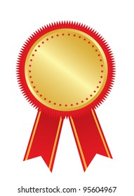 Gold award. Vector