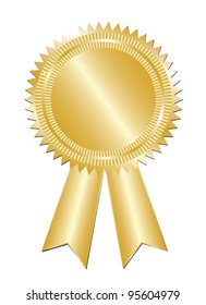 Gold award. Vector