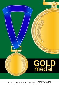 gold award vector medal