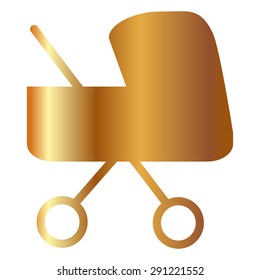 Gold Baby Carriage 