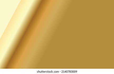 gold background abstract with gradient in studio and wall texture vector, empty room studio used for product presentation, gold wallpaper with shine use for product shooting