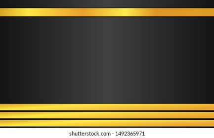 gold background with abstract shape, can be used for landing pages, banners, covers, backgrounds, frame. vector
