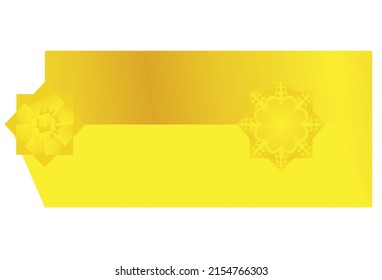 goldener Hintergrund, Kunst zwei Mandala, Vektorgrafik