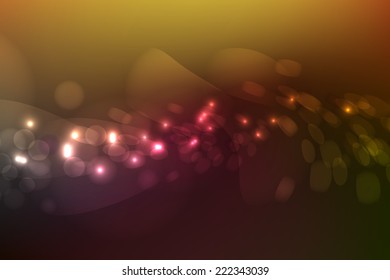 Gold background with bokeh effect. Vector EPS 10 illustration.