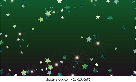 Gold Background with Confetti of Glitter Particles. Sparkle Lights Texture. Disco pattern. Light Spots. Star Dust. Explosion of Confetti. Design for Magazine.