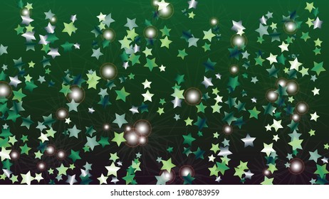 Gold Background with Confetti of Glitter Particles. Sparkle Lights Texture. Party pattern. Light Spots. Star Dust. Explosion of Confetti. Design for Magazine.