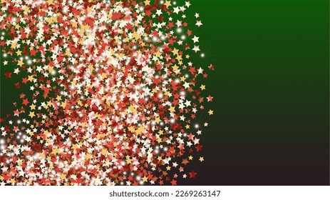 Gold Background with Confetti of Glitter Particles. Sparkle Lights Texture. Disco pattern. Light Spots. Star Dust. Explosion of Confetti. Design for Template.