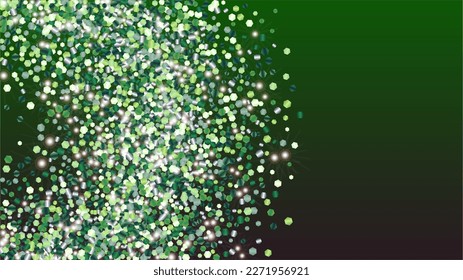 Gold Background with Confetti of Glitter Particles. Sparkle Lights Texture. Christmas pattern. Light Spots. Star Dust. Explosion of Confetti. Design for Card.