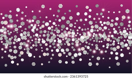 Goldener Hintergrund mit Confetti von Glitter Particles. Frische Lichter Textur. Fest-Muster. Lichtpunkte. Sternstaub. Explosion von Confetti. Design für Web.