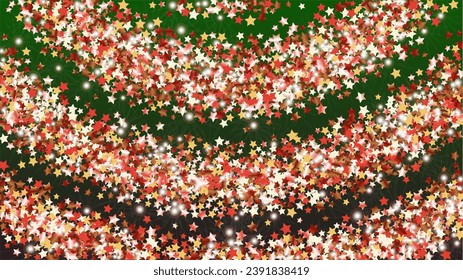 Fondo dorado con confetti de partículas de brillo. Sparkle Luces Textura. Patrón de Navidad. Puntos de luz. Star Dust. Explosión de Confetti. Diseño en venta.