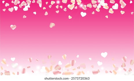 Gold Background with Confetti of Glitter Particles. St. Valentine Day. Holiday pattern. Light Spots. Explosion of Confetti. Glitter Vector Illustration. Design for Card.