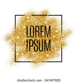 Gold background for flyer, poster, shopping, for sale sign, discount, marketing, selling, banner, web, header. Abstract golden backdrop text, type, quote. Gold blur background