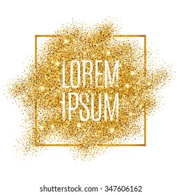 Gold background for flyer, poster, shopping, for sale sign, discount, marketing, selling, banner, web, header. Abstract golden backdrop text, type, quote. Gold blur background