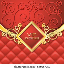 Gold background flyer style Design Template,Vector Illustration
