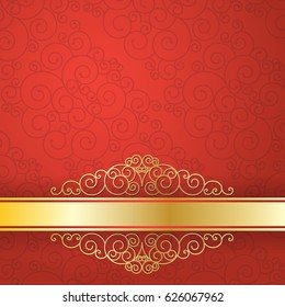 Gold background flyer style Design Template,Vector Illustration