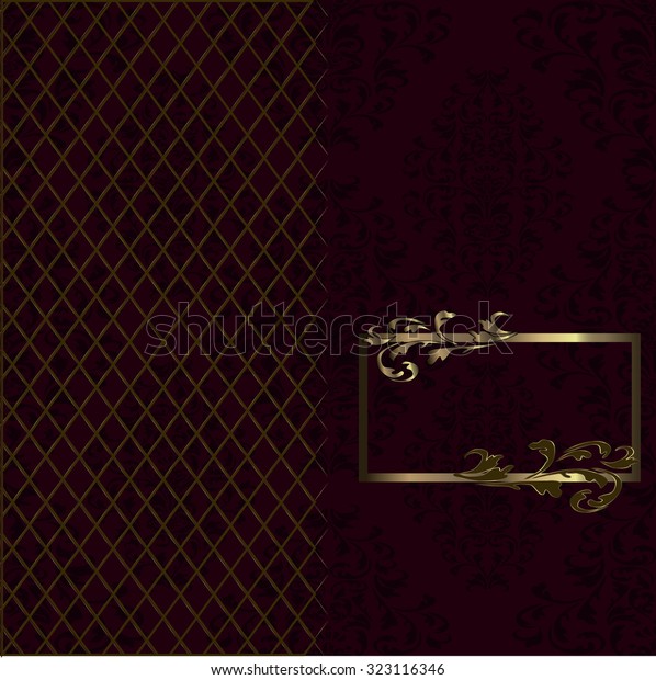 Gold Background Frame 1 Stock Vector (Royalty Free) 323116346