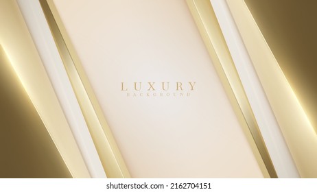 Gold background with glitter light effect decoration.