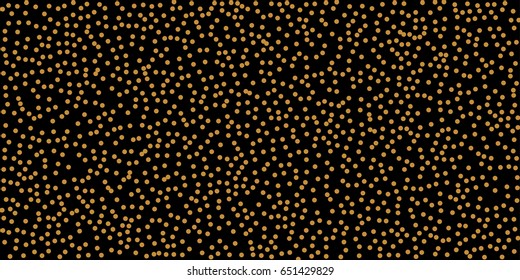 Gold background. Gold glitter texture isolated on black background. Golden explosion of confetti. Celebratory background. Vector illustration,eps 10.