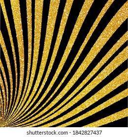 Fondo dorado. Partículas que ensucian. Diseño para la decoración