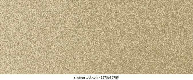 Gold background with a glittery texture. The background is shimmering gold, adding a luxurious and sparkling feel. Minimal grainy speckled texture vector background