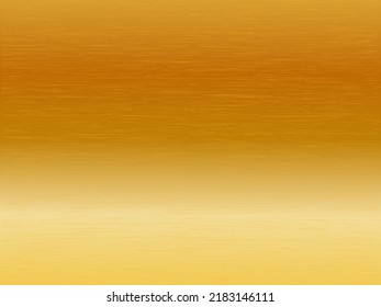 Goldener Hintergrund. Goldenes Texturmetall. Leuchtender Stahl mit realistischer Wirkung. Folien-Design mit leichtem Flor für Werbung oder Web. Vektorgrafik.