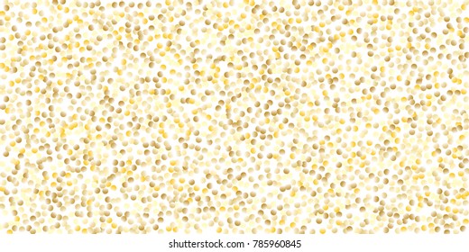 Gold background. Gold gradient circles on a white background. Vector IIlustration. Golden circles on a white horizontal background. Template for holiday designs, invitation, party, birthday, wedding.