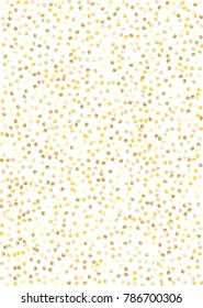 Gold background. Gold gradient circles on a white background. Vector IIlustration. Golden circles on a white vertical background. Template for holiday designs, invitation, party, birthday, wedding.