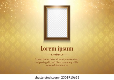 Gold background for greeting card, advertising, website, flyers, posters.