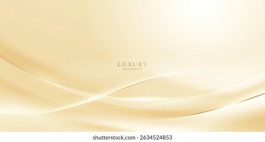 Gold background luxury with abstract shining lines. modern vector illustration