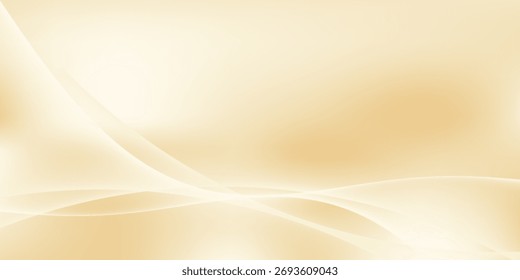 Lujo de fondo dorado con líneas brillantes abstractas. Ilustración vectorial moderna