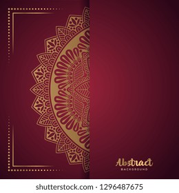 Gold background with mandala