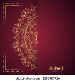 Gold background with mandala