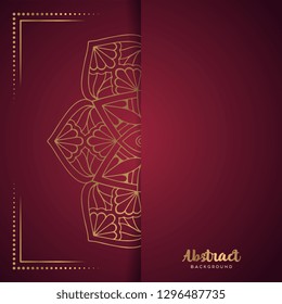 Gold background with mandala
