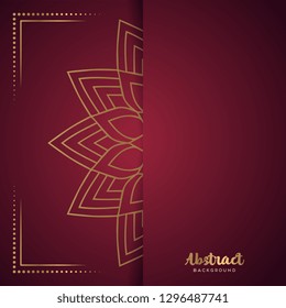 Gold background with mandala