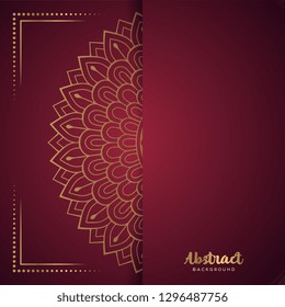 Gold background with mandala