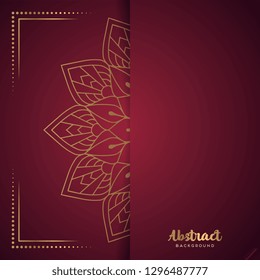 Gold background with mandala