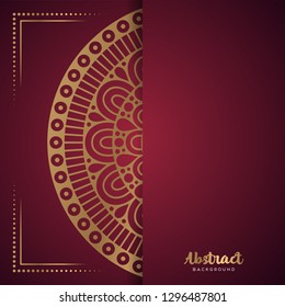 Gold background with mandala