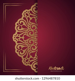Gold background with mandala