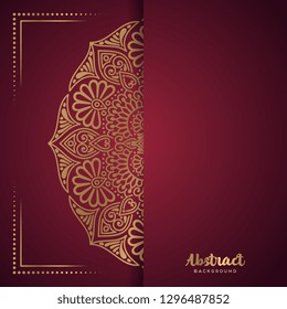 Gold background with mandala