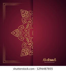 Gold background with mandala