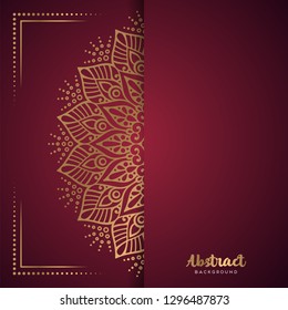 Gold background with mandala