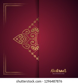 Gold background with mandala